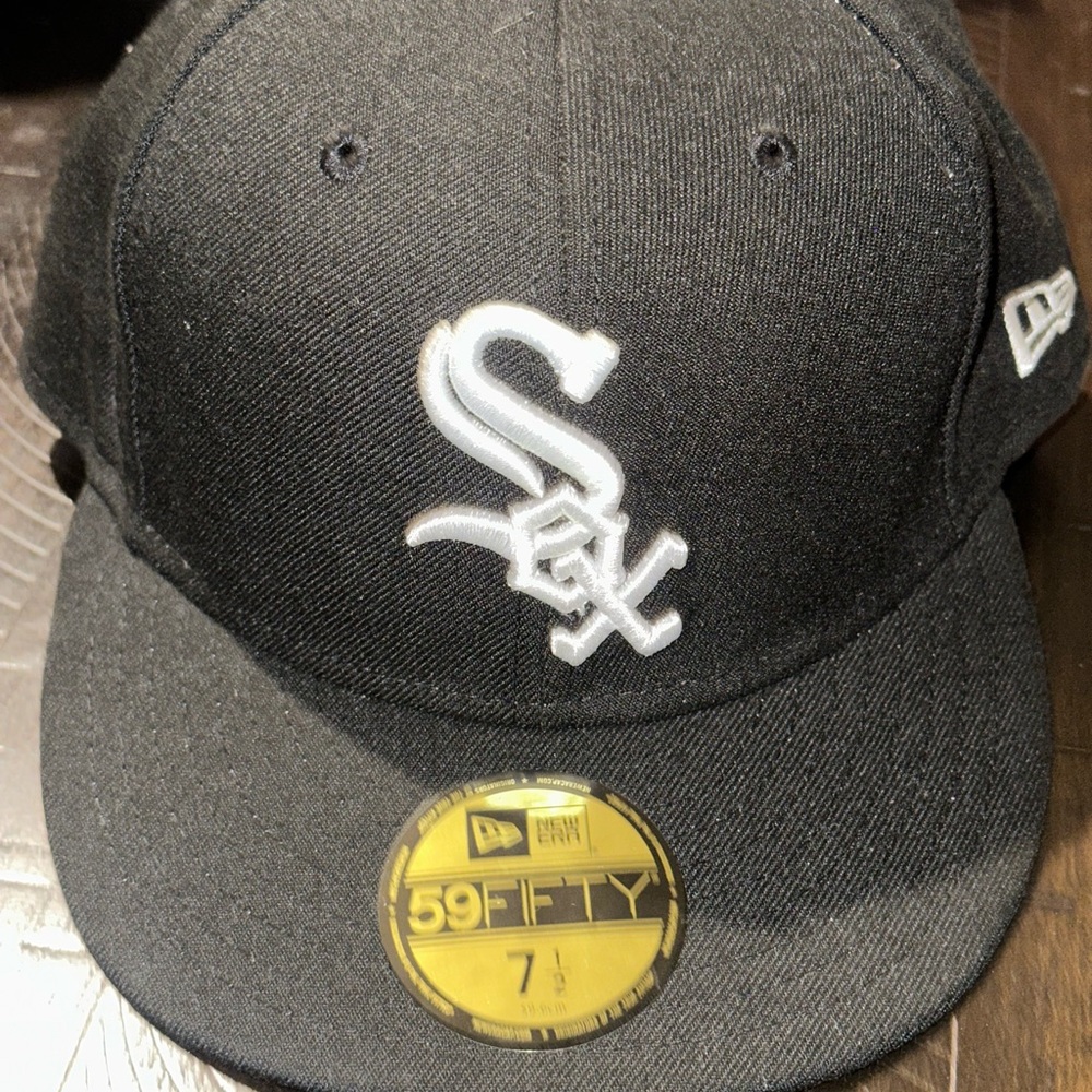 New Era Black 59FIFTY Cap white Sox